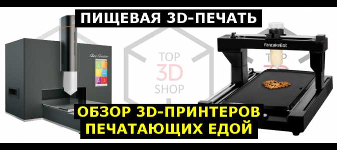 Основная концепция 3D печати пищевых продуктов